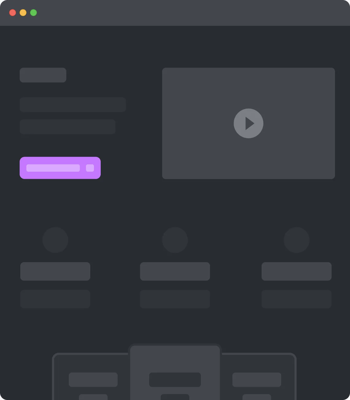 Screen structure before visual design