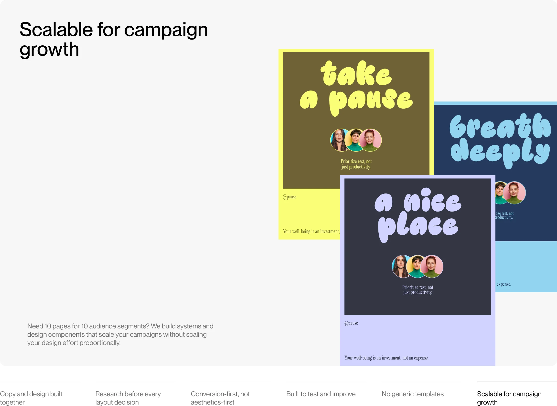 Scalable for campaign growth