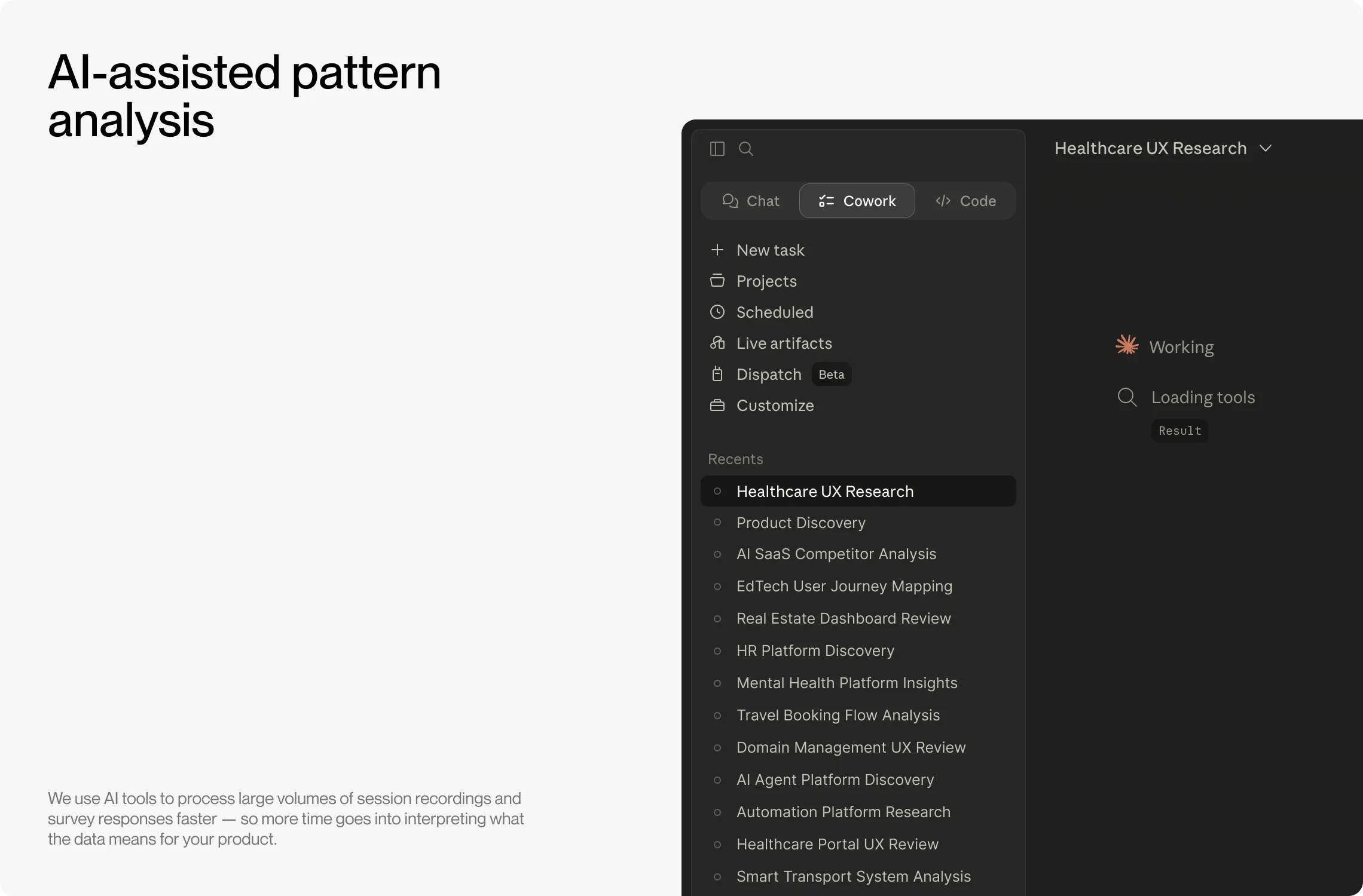 AI-assisted pattern analysis