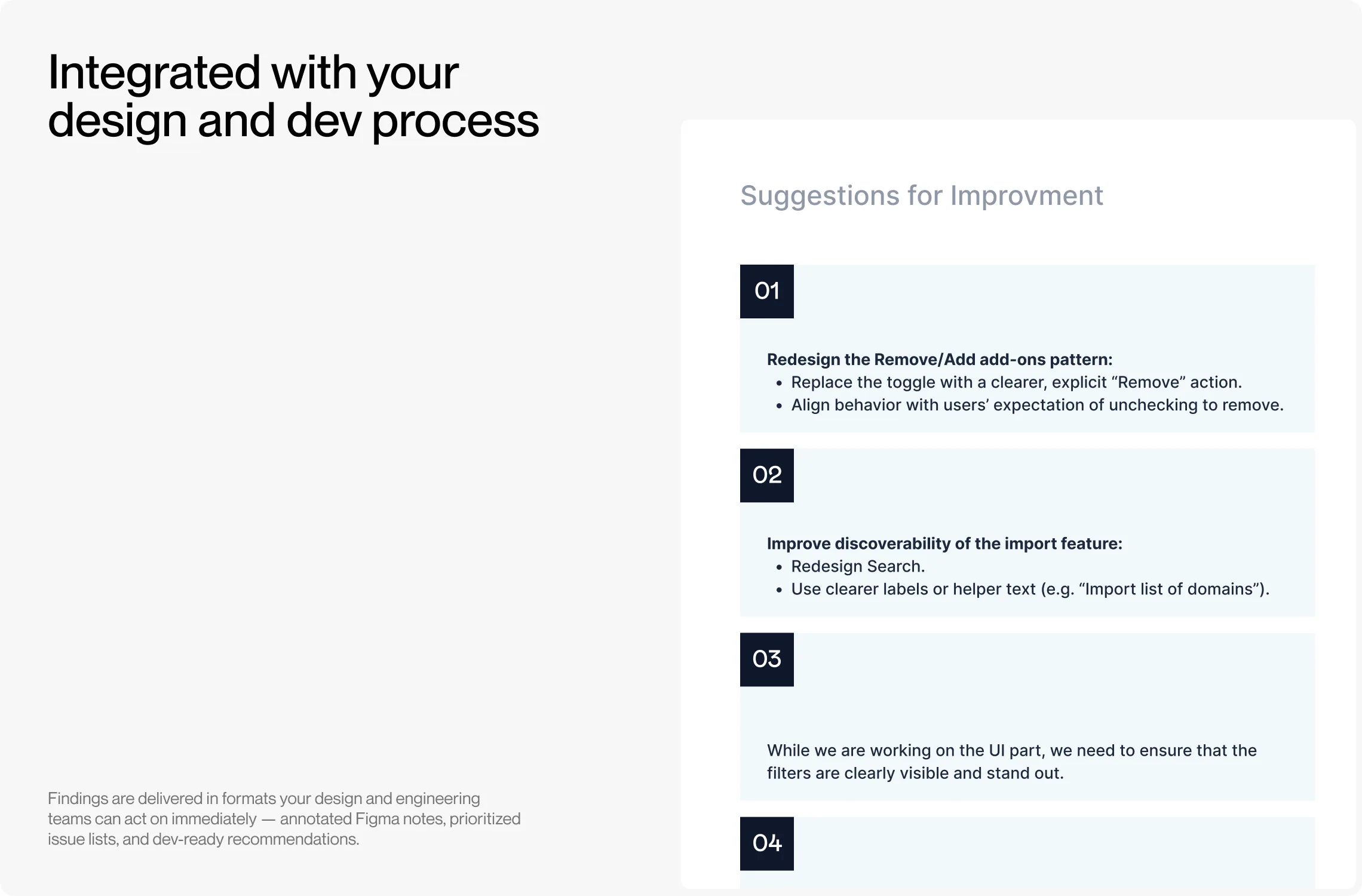 Integrated with your design and dev process