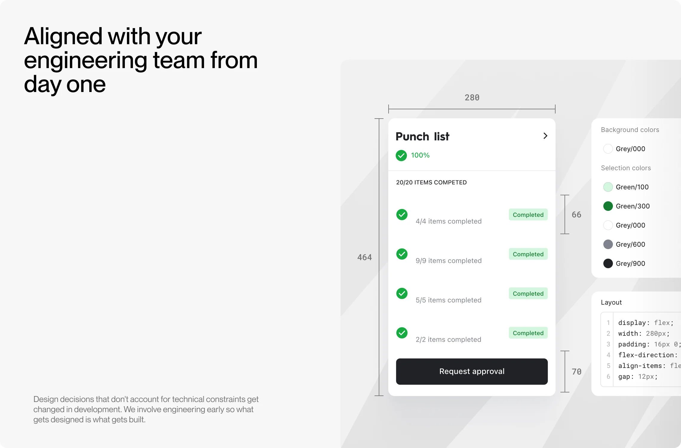 Aligned with your engineering team from day one