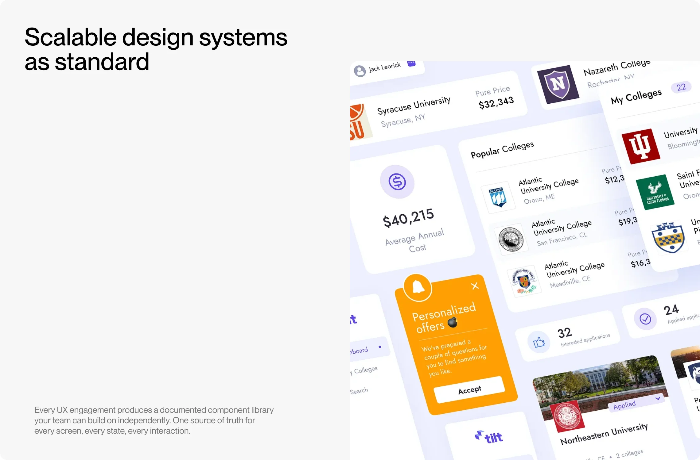 Scalable design systems as standard