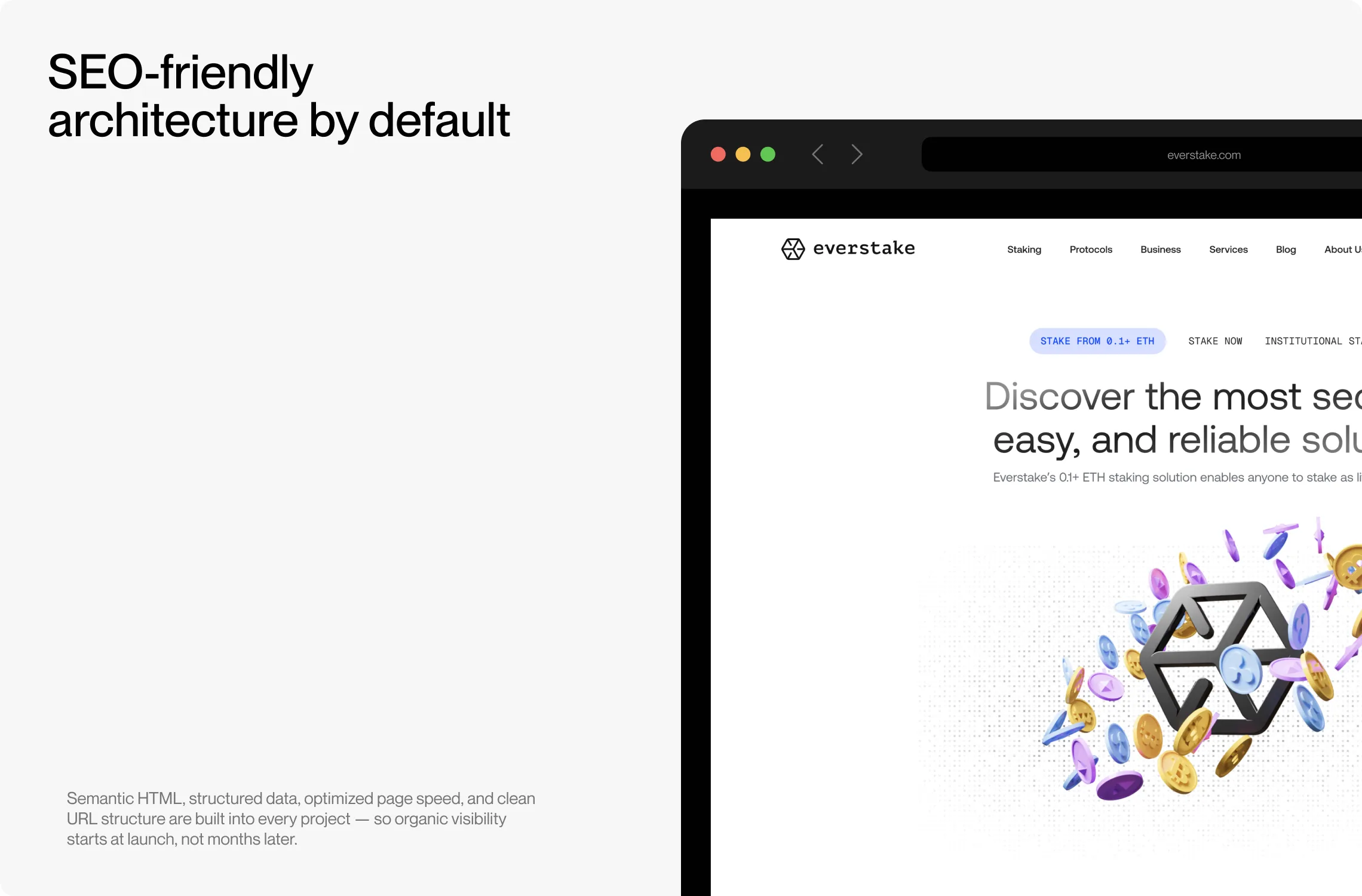 SEO-friendly architecture by default