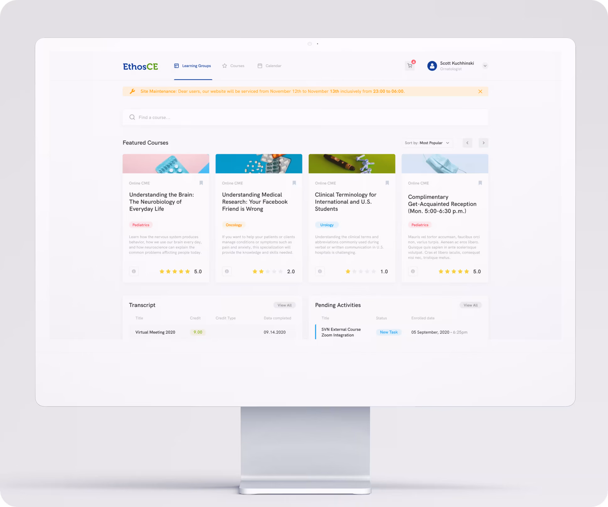 EthosCE - new look at medical platform