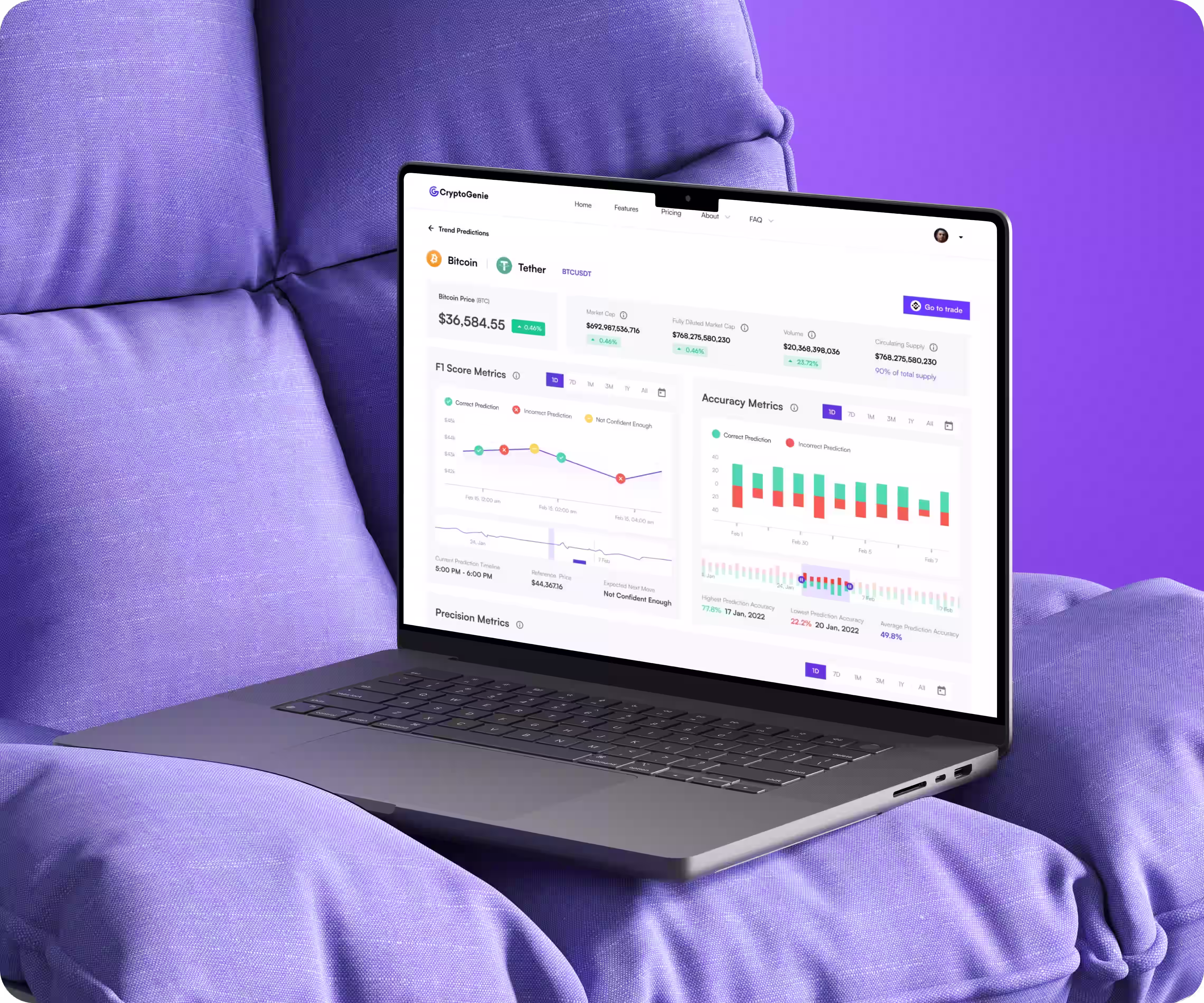 CryptoGenie - trend prediction tool